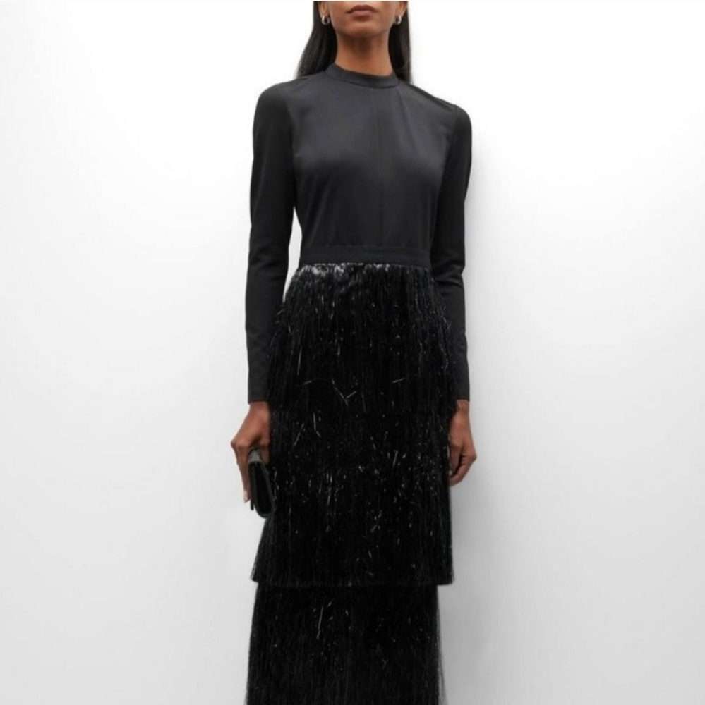 Jonathan Simkhai Tinsel Fringe Dress